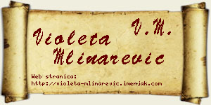 Violeta Mlinarević vizit kartica